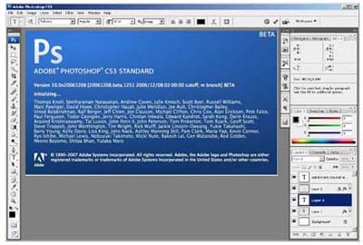 Versão mais recente do programa, Adobe Photoshop CS3